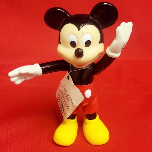 Vintage Disney Articulated Micky Mouse Figurine - Picture 5 of 16